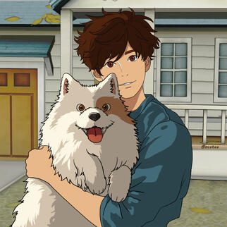 Man and a Dog